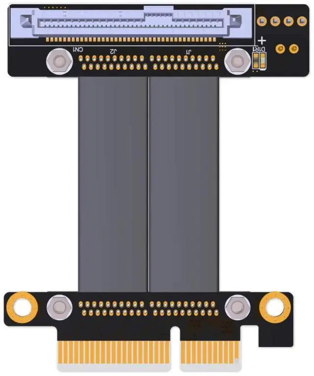 Alt view image 3 of 7 - JAENFONG Riser U.2 Interface U2 to PCI-E 3.0 x4 SFF-8639 NVMe Solid State Transfer Extension Data Gen3.0 Cable 4 PCIe 4X for U.2 NVME SSD