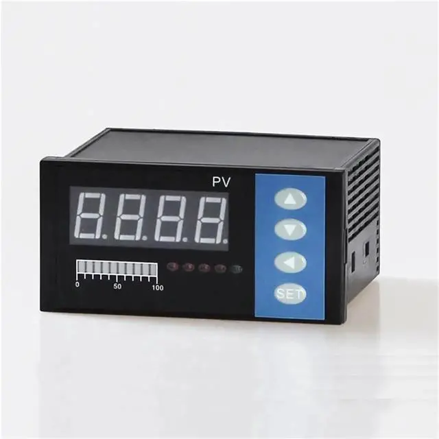 Alt view image 6 of 6 - 4-20mA DC Input Water Liquid Level Pressure Controller with 4 Ways Relay and DC24V Voltage Output Water Liquid Level Meter(48x96mm)