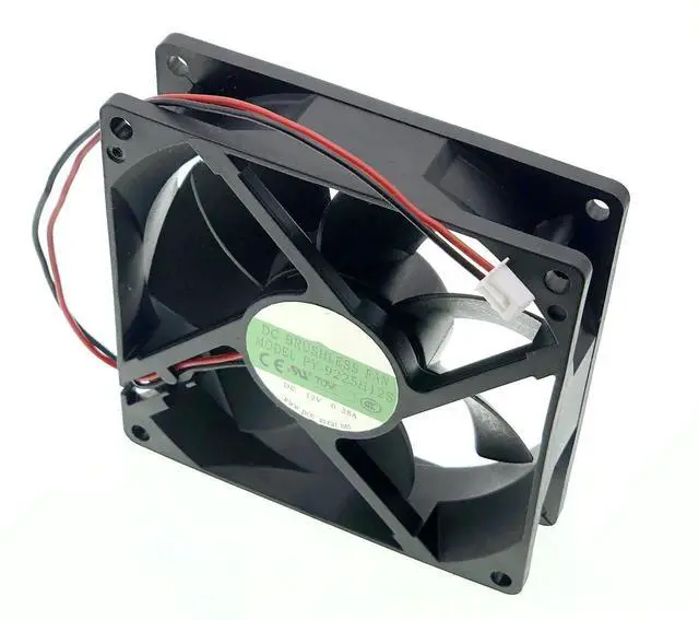 Alt view image 3 of 7 - JAENFONG New Cooling Fan for POWERYEAR PY-9225H12S DC 12V 0.35A 9025,Size: 90X90X25mm 2-pin 2-Wire DC Brushless Fan.