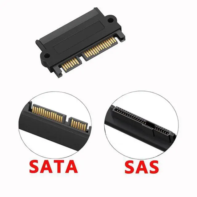 Alt view image 7 of 7 - JAENFONG SFF-8482 29Pin SAS to SATA Adapter SAS Hard Disk Drive to Motherboard SATA 22Pin Converter Adapter