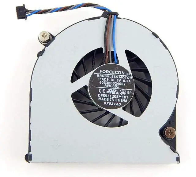 Main image of JAENFONG Fan Replacement for HP 6450b 8440p 8460p 8460W 8470P 8470W 6460B 6465B 6470B 6475B Series CPU Cooling Fan 646285-001 641839-001 4-Wire