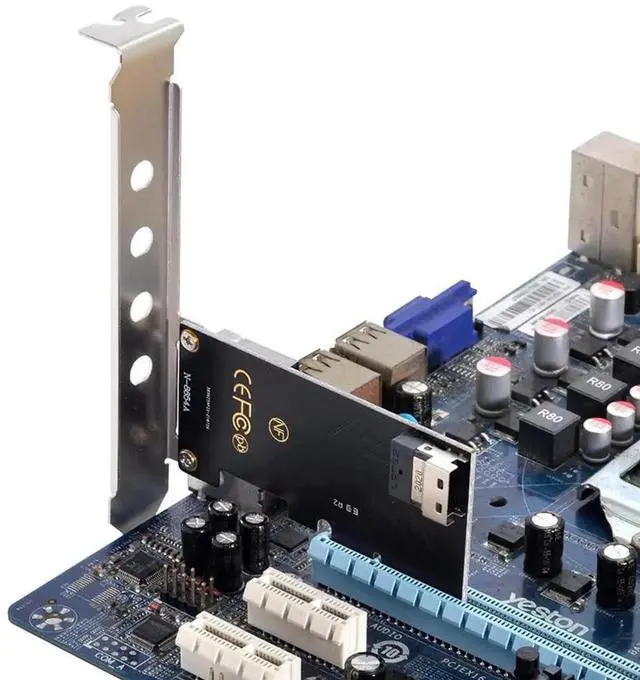 Alt view image 5 of 7 - JAENFONG PCI-E 4X to U.2 U2 Kit SFF-8639 to SFF-8654 Slimline SAS NVME PCIe SSD Adapter for Mainboard