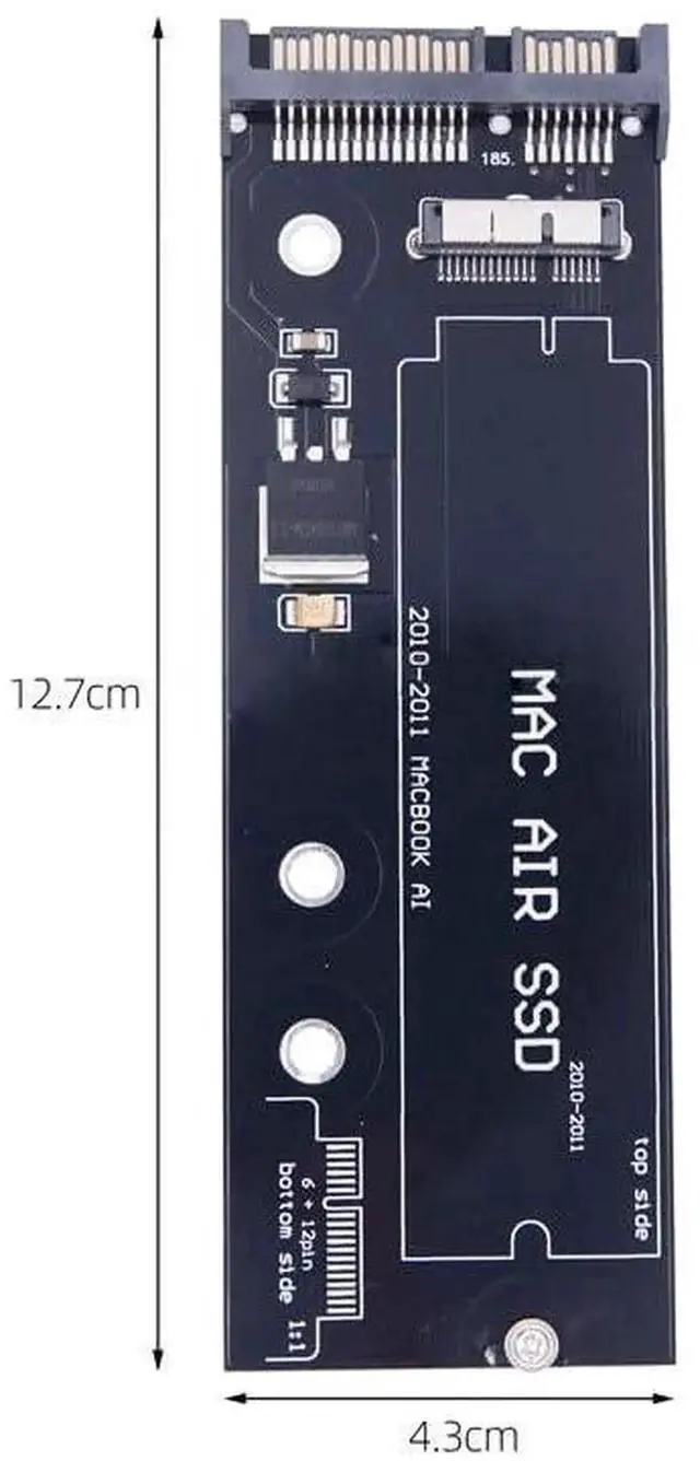 Alt view image 3 of 7 - JAENFONG USB 3.0 to SATA 22Pin & 12+6Pin SSD PCB Disk Drive Cable Adappter Compatible with 2010 2011 MAC Air A1369 A1370 SSD