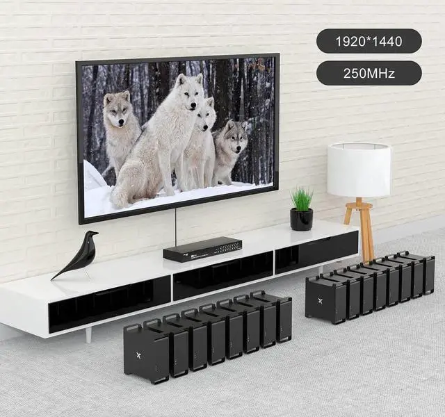 Alt view image 6 of 7 - MT-VIKI 16 Port KVM Switch, 16X1 Rackmount KVM Switch VGA, Included 16 KVM Cables & IR Remote, Fit 1U 19'' Rack