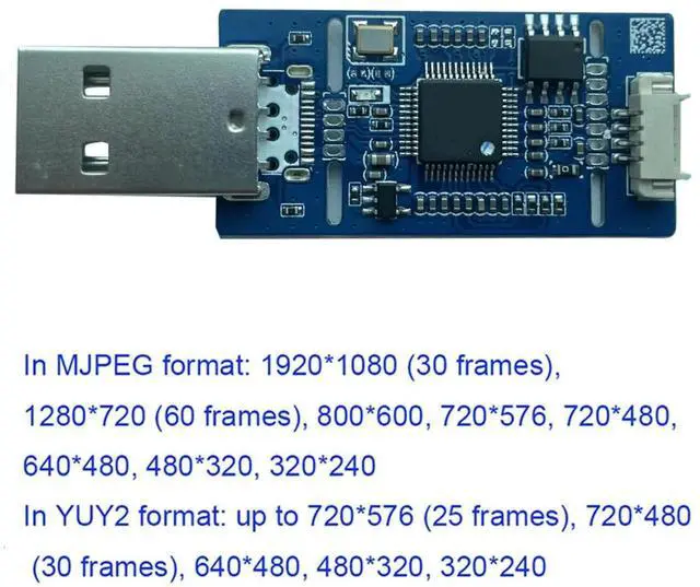 Alt view image 5 of 5 - JAENFONG CVBS to USB Capture Analog AV-to-USB Camera Module - UVC Free Drive Compatible with Windows/Linux/Android/MAC