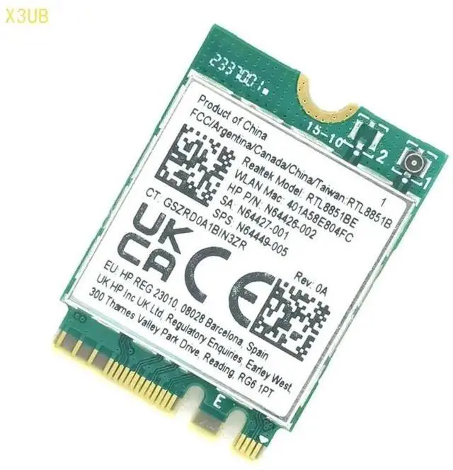 Alt view image 2 of 6 - X3UB AX900 RTL8851BE WiFi6 5Ghz Networking Adapter For PC Desktop Laptop Double Band Bluetooth-compatible 5.2 Support