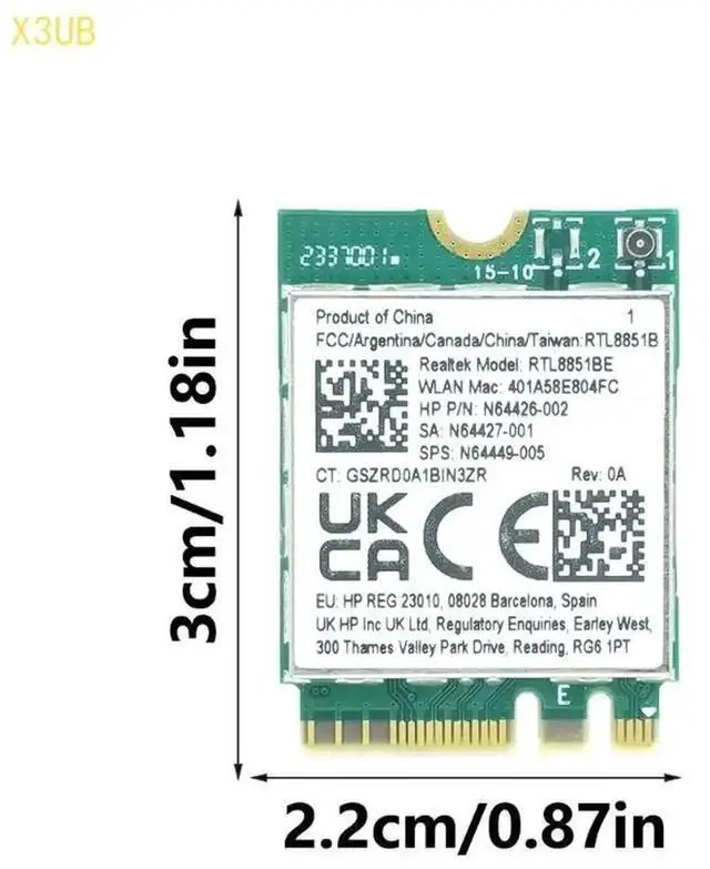 Alt view image 6 of 6 - X3UB AX900 RTL8851BE WiFi6 5Ghz Networking Adapter For PC Desktop Laptop Double Band Bluetooth-compatible 5.2 Support