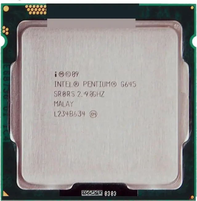 Main image of CPU P G645 Processor 2.90GHz 3M Dual-Core Socket 1155 Speedy Ship Out