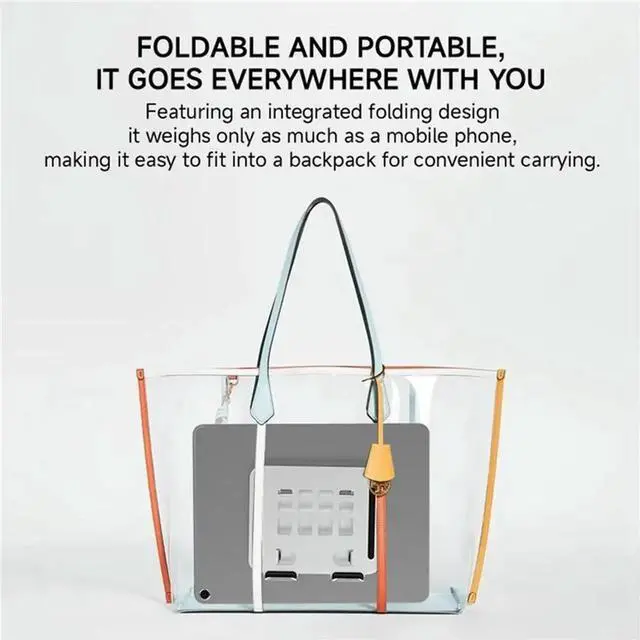 Alt view image 2 of 4 - JAENFONG Aluminum Tablet Stand Holder for Desk Dual Rod Support Tablet Holder Adjustable Riser Applicable to 4-12.8inch