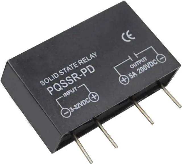 Main image of Input 3-32VDC Output 5-200VDC or Output 5-380VAC PCB Installation SSR Ultra-Thin 5A PCB Solid State Relay (Size : PQSSR-P)