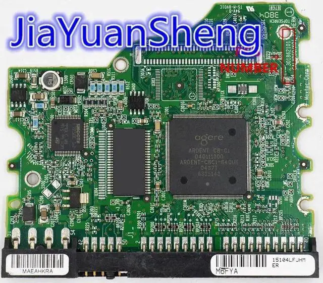 Main image of forMaxtor Desktop IDE Hard disk circuit board BOARD NUMBER: 301862101 /MAIN CONTROLLER IC : 040111300