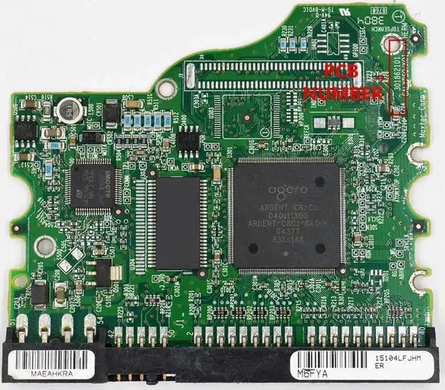 Alt view image 3 of 3 - forMaxtor Desktop IDE Hard disk circuit board BOARD NUMBER: 301862101 /MAIN CONTROLLER IC : 040111300