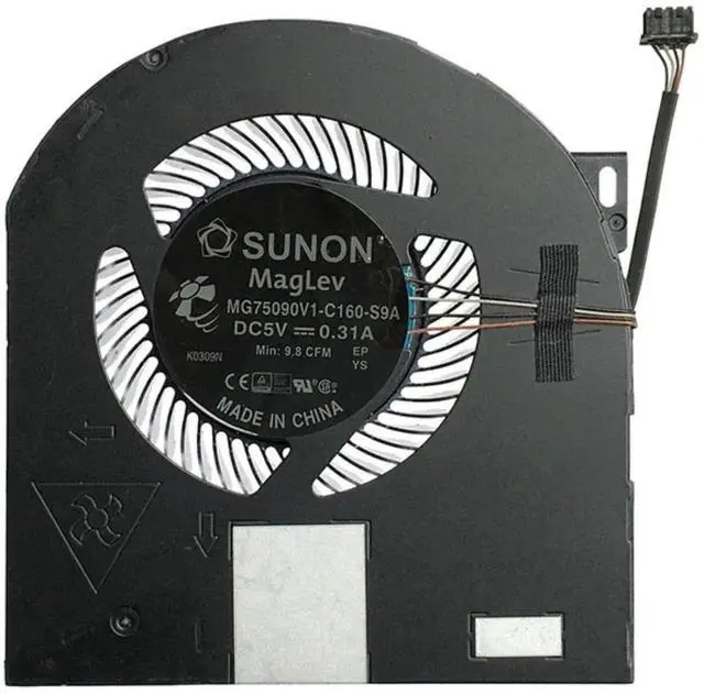 Alt view image 3 of 4 - JAENFONG CPU + GPU Cooling Fan Replacement for D.ell Precision 7530 M7530 7540 P74F Series MG75090V1-C170-S9A MG75090V1-C160-S9A DC5V