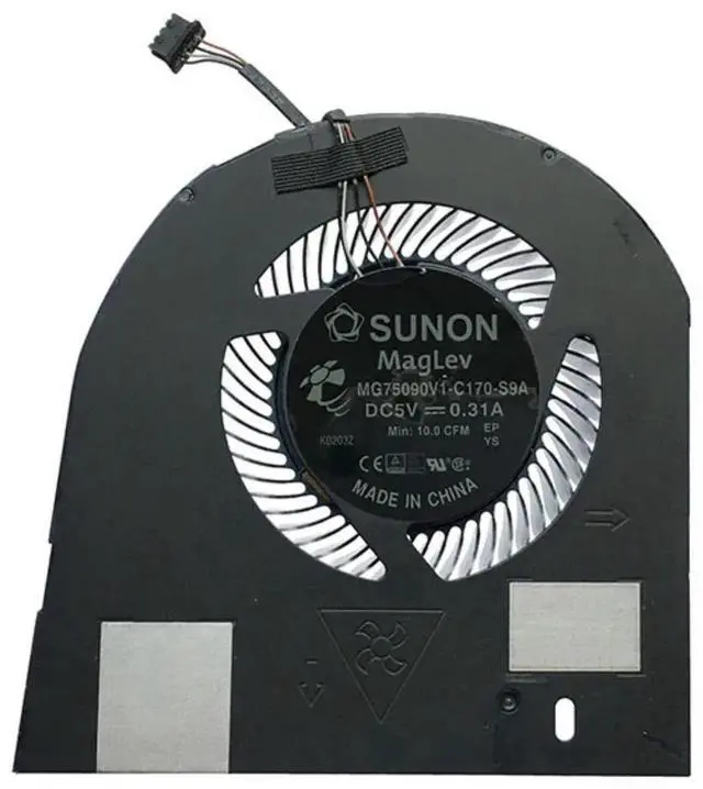 Alt view image 4 of 4 - JAENFONG CPU + GPU Cooling Fan Replacement for D.ell Precision 7530 M7530 7540 P74F Series MG75090V1-C170-S9A MG75090V1-C160-S9A DC5V
