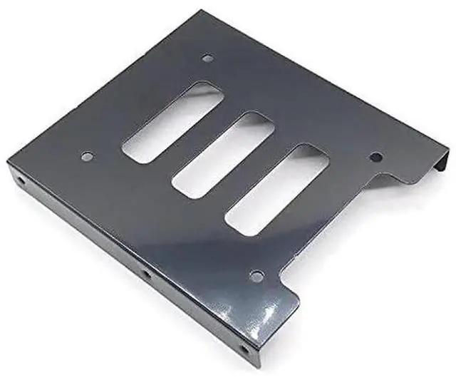 Alt view image 3 of 6 - JAENFONG 2.5 to 3.5 Inch Hard Disk Metal Bracket Adapter HDD Holder with IDE 4P Male to SATA 15 Pin Cable SATA 3.0 Cable for Desktop PCSSD Server (Black)