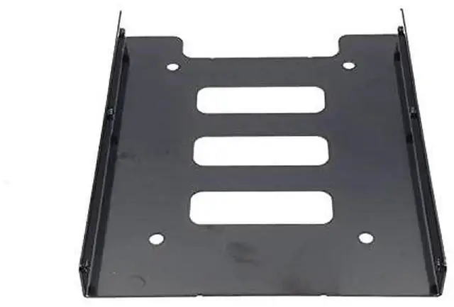 Alt view image 4 of 6 - JAENFONG 2.5 to 3.5 Inch Hard Disk Metal Bracket Adapter HDD Holder with IDE 4P Male to SATA 15 Pin Cable SATA 3.0 Cable for Desktop PCSSD Server (Black)