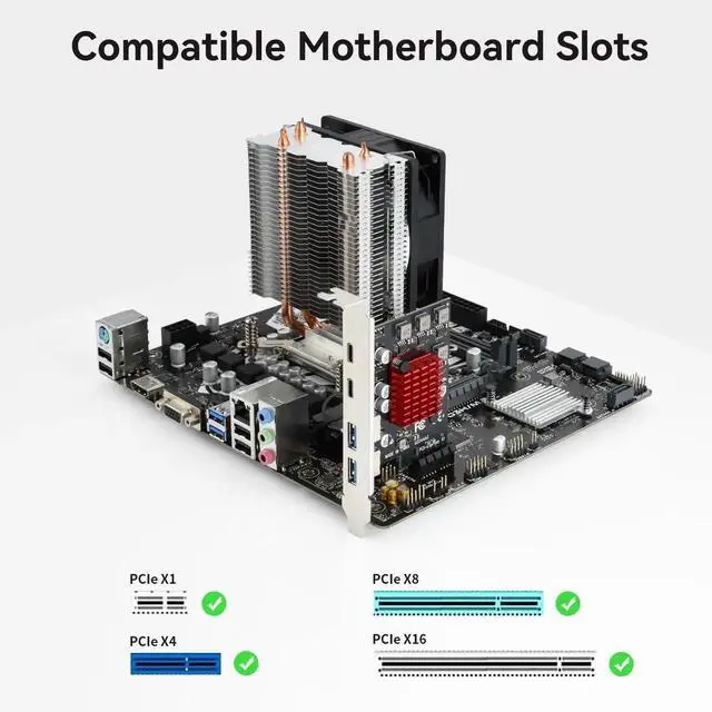 Alt view image 7 of 7 - JAENFONG 4 Ports USB 3.1 PCIE Expansion Card (2 USB-A & 2 Type-C Ports) Superspeed PCI Express Expansion Card USB Card for Desktop PC Support Windows 11/10/8/7/XP/Vista, Self-Powered Supply