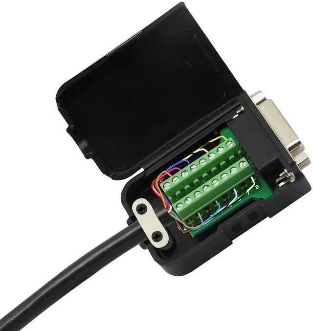 Alt view image 5 of 7 - JAENFONG DB15 Breakout Connector, Serial Female to DB15 Screw Terminal Signal Module with Plastic Case & Accessories (Black)