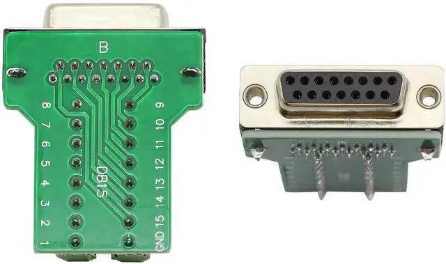 Alt view image 7 of 7 - JAENFONG DB15 Breakout Connector, Serial Female to DB15 Screw Terminal Signal Module with Plastic Case & Accessories (Black)