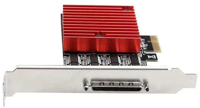 Alt view image 2 of 5 - JAENFONG 8 Port PCIE to DB9 RS232 Serial Port to PCIE Riser Card Serial Controller Card PCI-E Express Extension Card Converter Adapter