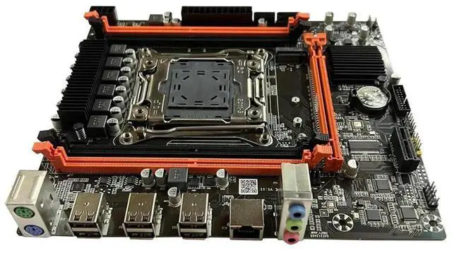 Alt view image 2 of 4 - JAENFONG X99E Motherboard+E5 2678 V3 CPU+Thermal Grease Support 4 DDR4 RECC RAM Gigabit LAN Card PCIEX16 NVMe Desktop Motherboard