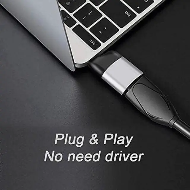 Alt view image 5 of 6 - JAENFONG USB C to DisplayPort Adapter Cable USB Type C to DP Display Port Converter 4K 60hz for Tablet Phone Laptop