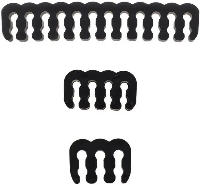 Alt view image 3 of 4 - JAENFONG 24PCS Computer Wire Harness Comb Wire Harness Comb 18AWG Wire Clip 24 pins x 4 8 pins x 12 6 pins x 8 for Computer Wire Harnessing Manage Wires Black