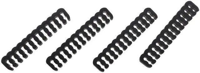 Alt view image 2 of 4 - JAENFONG 24PCS Computer Wire Harness Comb Wire Harness Comb 18AWG Wire Clip 24 pins x 4 8 pins x 12 6 pins x 8 for Computer Wire Harnessing Manage Wires Black