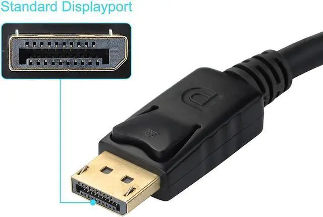 Alt view image 5 of 7 - JAENFONG  Black 1080P 20 Pin DP DisplayPort Male To 15 Pin VGA Female Adapter Cable Converter for Macbook, ThinkPad, PC, Laptop, Digital Monitor, Projector, Computers