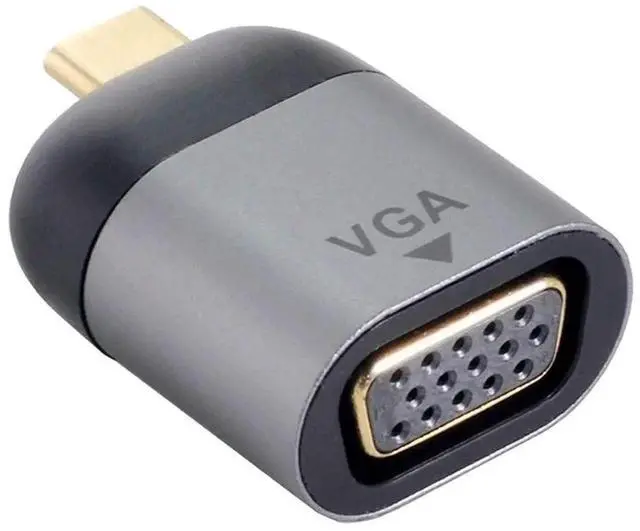 Alt view image 5 of 7 - JAENFONG USB C to VGA Adapter VGA to USB Type C Cable Monitor Adapter for Tablet Phone Laptop 1080p 60hz