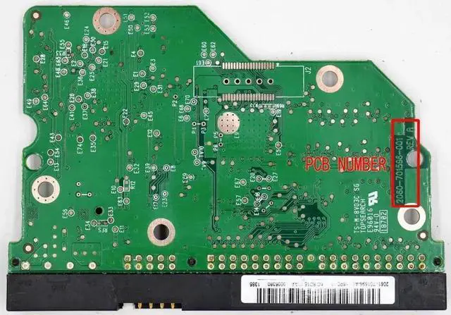 Alt view image 2 of 2 - forWestern Digital hard disk circuit board /2060-701596-001 REV P1 , 2060-701596-001 REV A / 2061-701596-A00 , 2061-701596-500