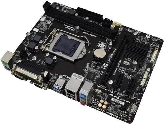 Alt view image 3 of 6 - Computer Motherboards Fit forGigabyte GA-H81M-DS2 Desktop Motherboard H81 Socket LGA 1150 I3i5 I7 DDR3 16G Micro-ATX UEFI BIOS Original Mainboard