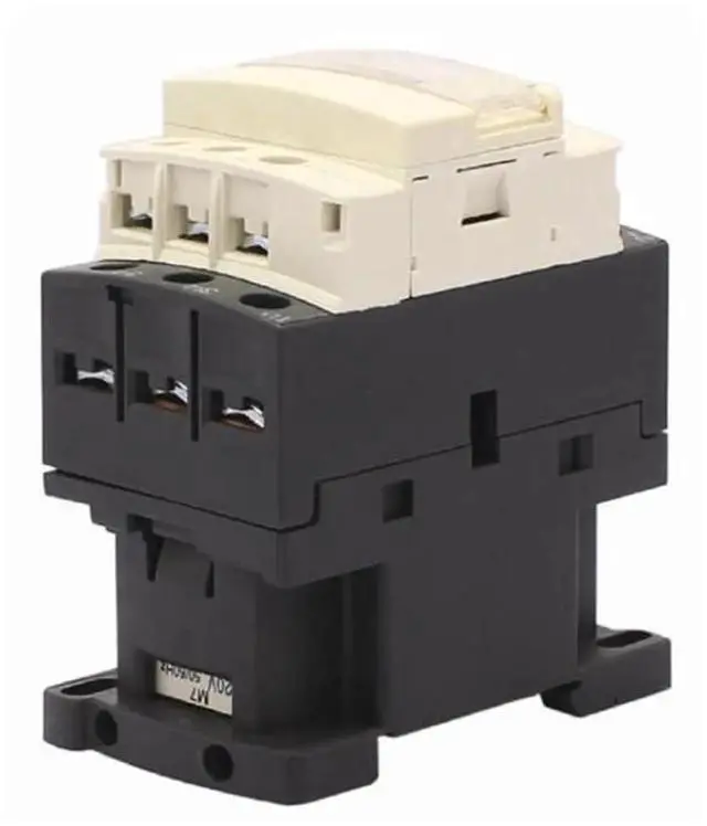 Alt view image 4 of 4 - Three-Phase AC Contactor LC1-D12 220VAC Magnetic Contactor for Electrical Elevator Din Rail Mounting