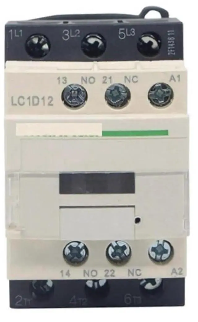 Main image of Three-Phase AC Contactor LC1-D12 220VAC Magnetic Contactor for Electrical Elevator Din Rail Mounting