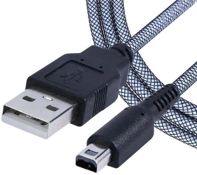 Alt view image 2 of 3 - JAENFONG 2-in-1 Sync Data Charging USB Power Cable Cord 1.5m Charging Cable Game Power Line for NDSI 3DSXL 2DSLL 3DS