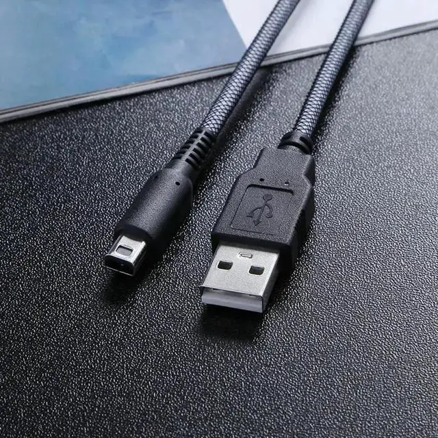 Alt view image 3 of 3 - JAENFONG 2-in-1 Sync Data Charging USB Power Cable Cord 1.5m Charging Cable Game Power Line for NDSI 3DSXL 2DSLL 3DS