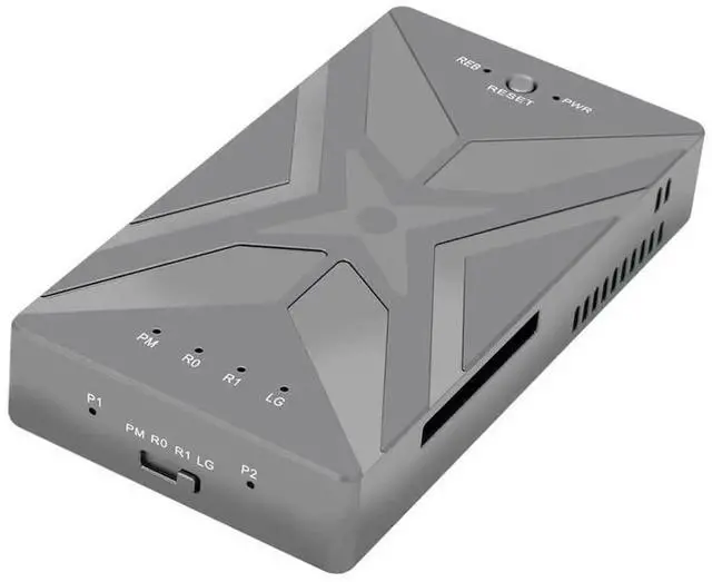 Main image of JAENFONG Dual NVME M.2 NGFF M-Key to USB-C Type-C Raid0 Raid1 JOBD Big Enclosure 20Gbps with Fan Raid0 Hyper Adapter