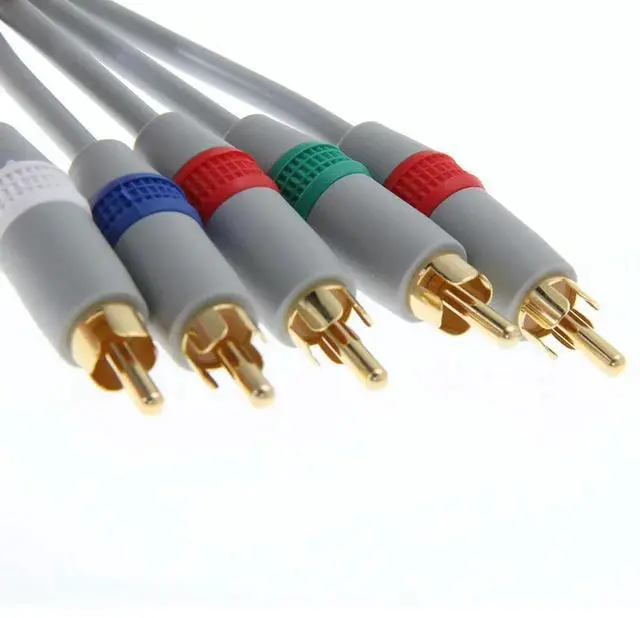 Main image of JAENFONG 1080P Component Video Cable HDTV Audio Video AV 5RCA Cable Game Cable HD AV Cable for Nintendo Wii Console