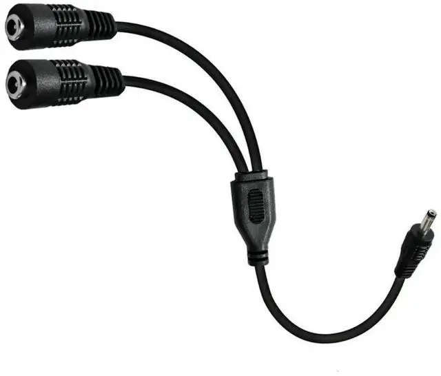 Alt view image 3 of 3 - JAENFONG DC 3.5mmx1.35mm Y Splitter Cable 1 Male to 2 Female 3.5mm x 1.35mm Power Extension Adapter Connector Cable for CCTV Cameras