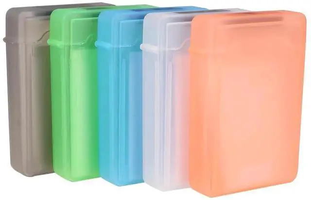 Alt view image 6 of 7 - JAENFONG Hard Drive Disk Case Hard Drive Disk Box- 5 Pack 3.5 Inch Hard Drive Storage Case Portable Plastic HDD Box Anti- Static External Hard Drive Case Anti- Proof Case External Hard Drive Case