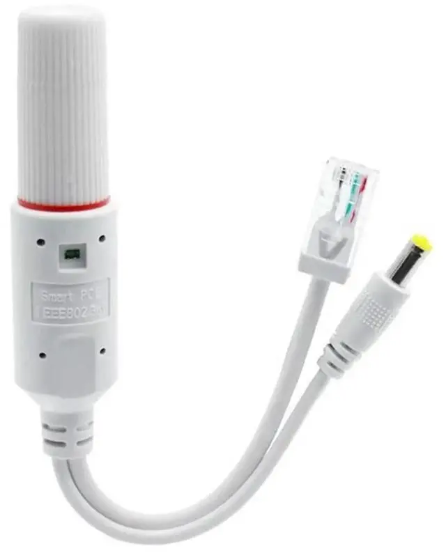 Alt view image 3 of 3 - JAENFONG 48V To 12V POE Spliter Adapter Waterproof Video And Power Adapter Cable 10/100Mbps Ethernet Adapter Cable for IP Camera Extender