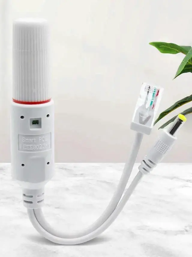 Main image of JAENFONG 48V To 12V POE Spliter Adapter Waterproof Video And Power Adapter Cable 10/100Mbps Ethernet Adapter Cable for IP Camera Extender