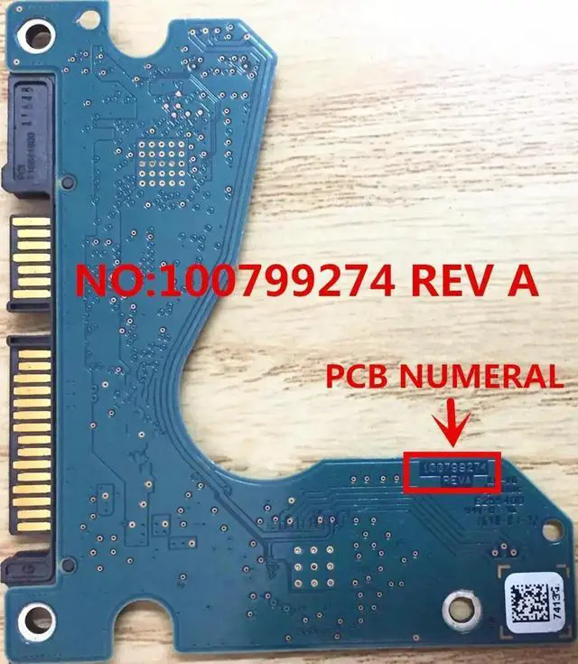 Alt view image 2 of 3 - forSeagate hard disk circuit board / Board Number: 100799274 REVA , 7414 , 9276 / ST1000LM035 , ST2000LM007 , ST500LM030