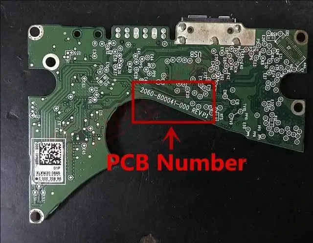 Alt view image 2 of 2 - 2060-800041-000 REVP1 , 2060 800041 000/ HDD PCB Logic board coding , USB3.0 800041-D00 -300