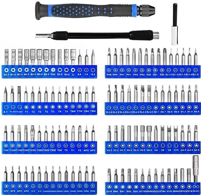 Alt view image 5 of 7 - JAENFONG 126 in 1 Precision Screwdriver Set with 111 Bits Magnetic Driver Kit Professional Electronics Repair Tool Kit Compatible For Repair Computer, PC, MacBook, Laptop, Tablet, iPhone, Xbox