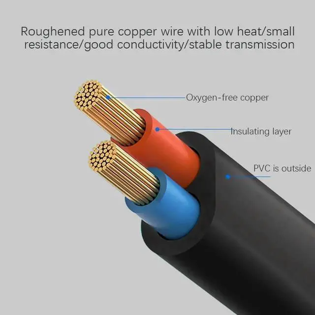 Alt view image 4 of 4 - JAENFONG IEC320 C8 To 2X C7 Y Split AC Power Cord, IEC Figure 8 Male To 2 Female 1 In 2 Out AC Power Cable