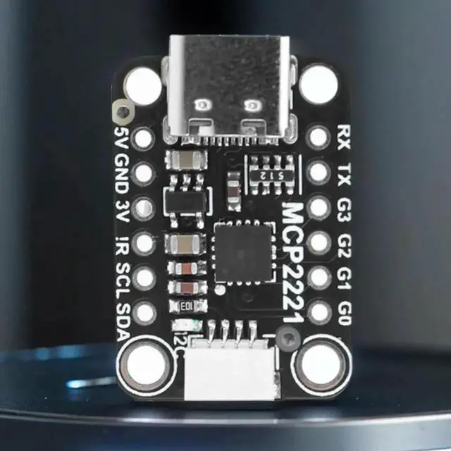 Alt view image 2 of 3 - JAENFONG MCP2221A General Purpose USB To GPIO ADC I2C USB To GPIO Converter USB To GPIO Module Board for Adafruit Stemma QT/Qwiic