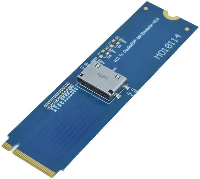 Alt view image 2 of 6 - JAENFONG PCIe 4.0 M.2 to Oculink SFF-8612 M-Key SFF-8611 Adapter Card for NVMe SSD, eGPU, GPU Dock