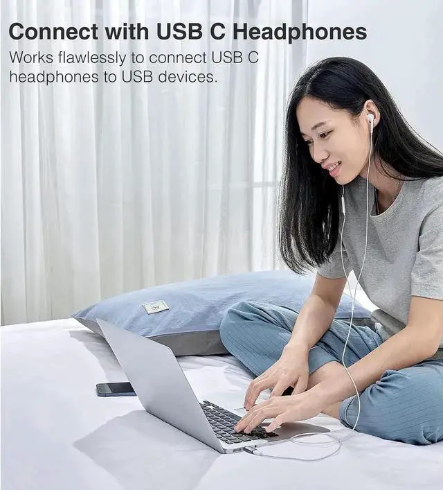 Alt view image 4 of 7 - JAENFONG USB C Female to USB Male Adapter, [10Gbps] USB 3.1 A to USB C Adapter SuperSpeed Data Sync. USB 3.1 Gen 2 Type C to USB A Charger Connector for PC Laptop Power Bank, Type-C Earphone
