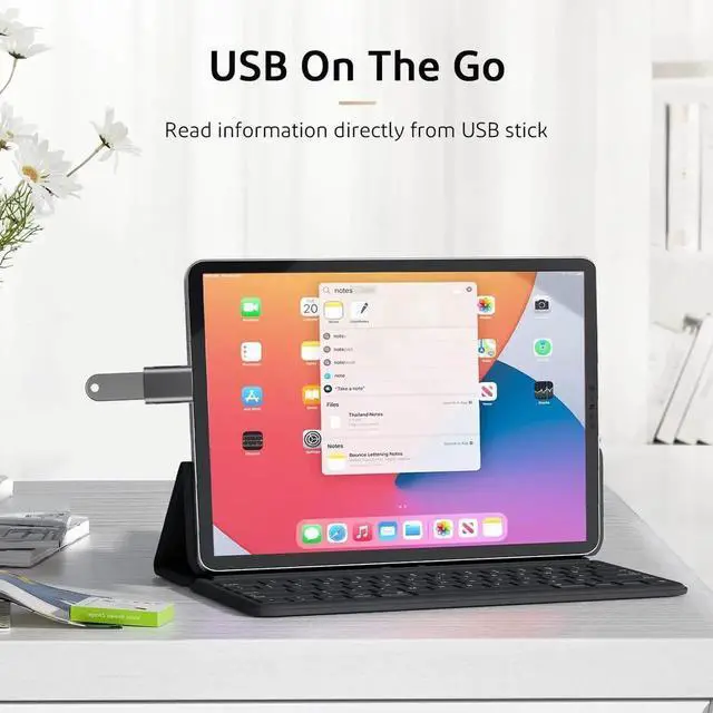 Alt view image 7 of 7 - JAENFONGUpgrade 10Gbps USB C to USB 3.0 OTG Adapter (4 Pack), USB Type C Male to USB A Female, Thunderbolt 4/3 to USB Converter for M-ac-Book Pro/Air, i-Pad, i-Mac and More Type C Devices - Space Grey